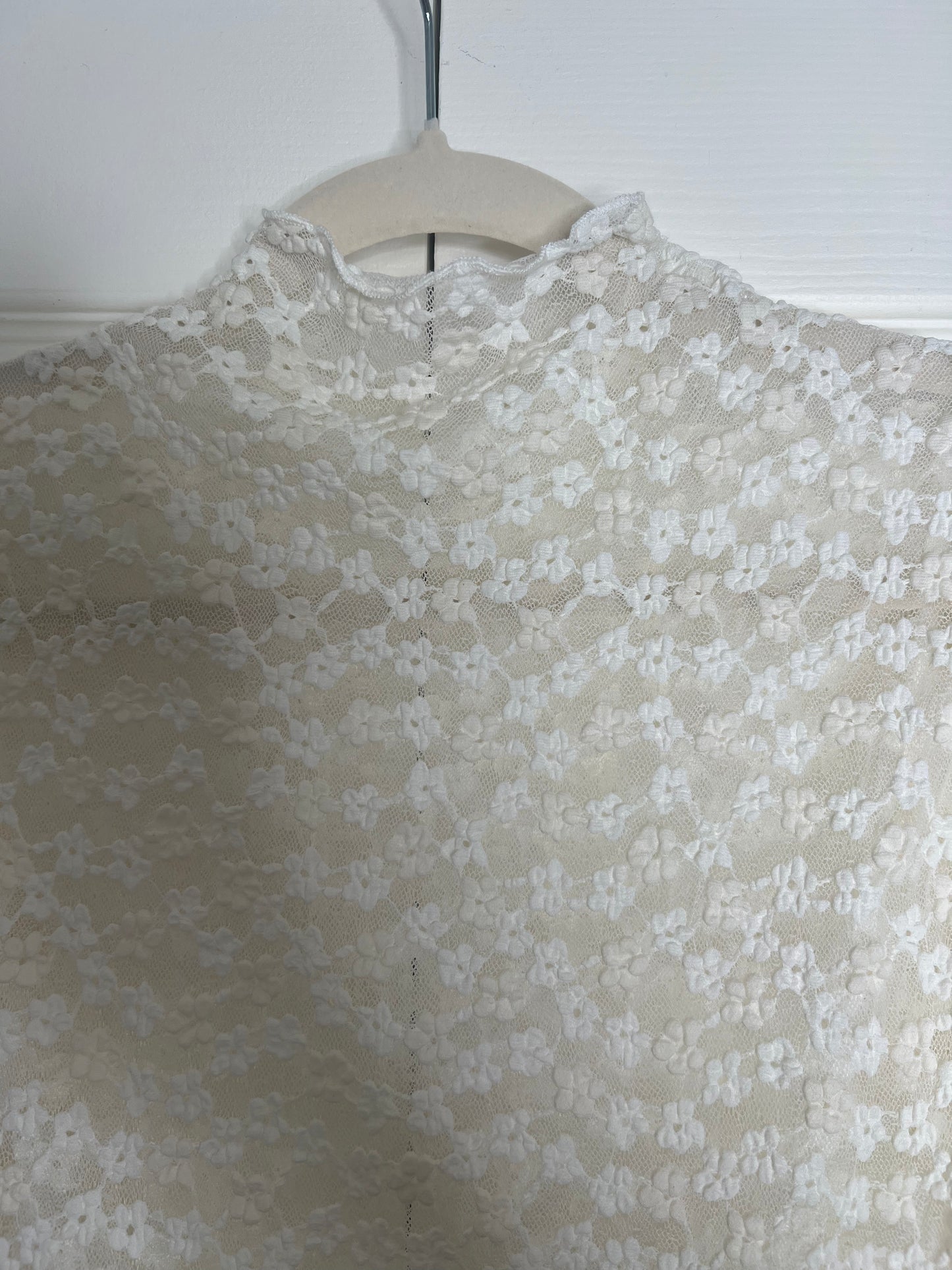 LucyBrook Boutique Brooke's Closet: Off White Sheer Floral Top
