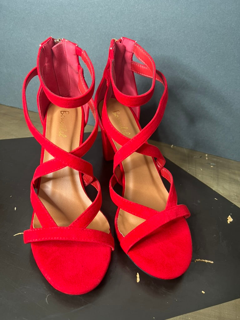 LucyBrook Boutique Brooke's Closet: Red Strappy Heels