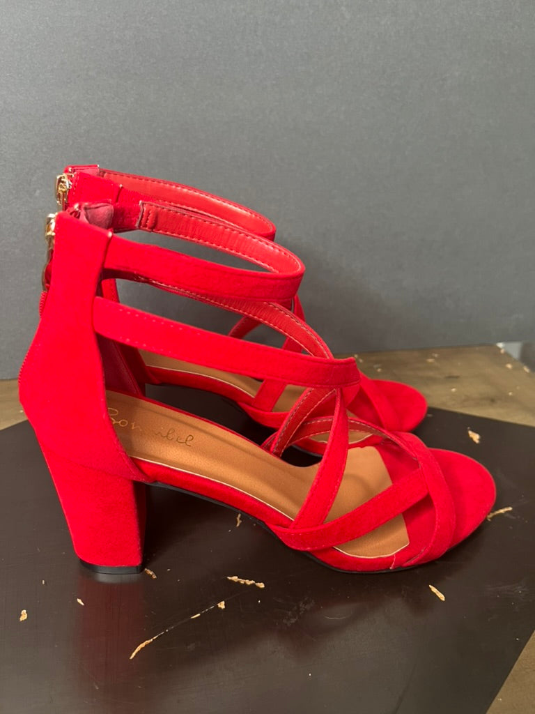 LucyBrook Boutique Brooke's Closet: Red Strappy Heels
