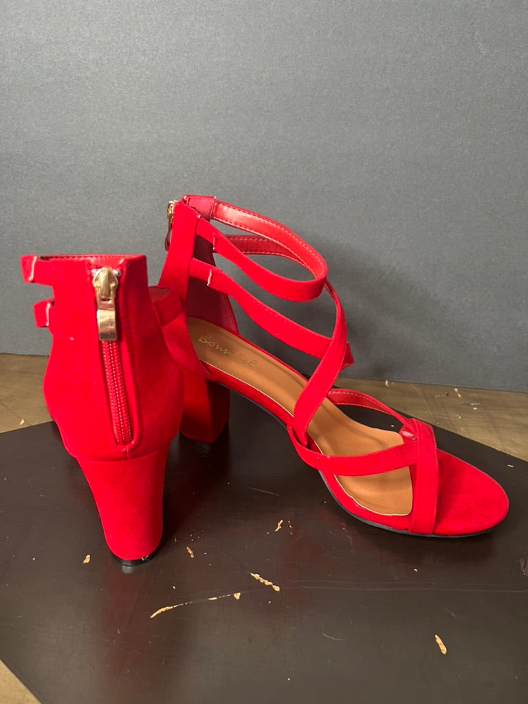LucyBrook Boutique Brooke's Closet: Red Strappy Heels