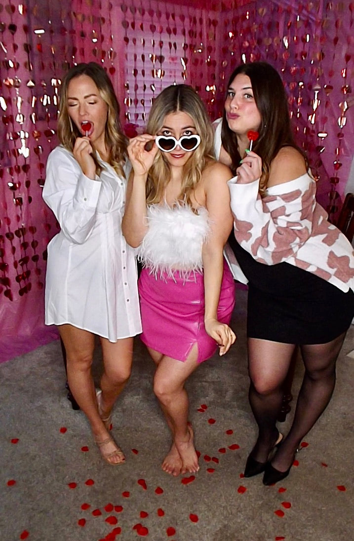 Brooke's Closet: Pink Pleather Mini Skirt