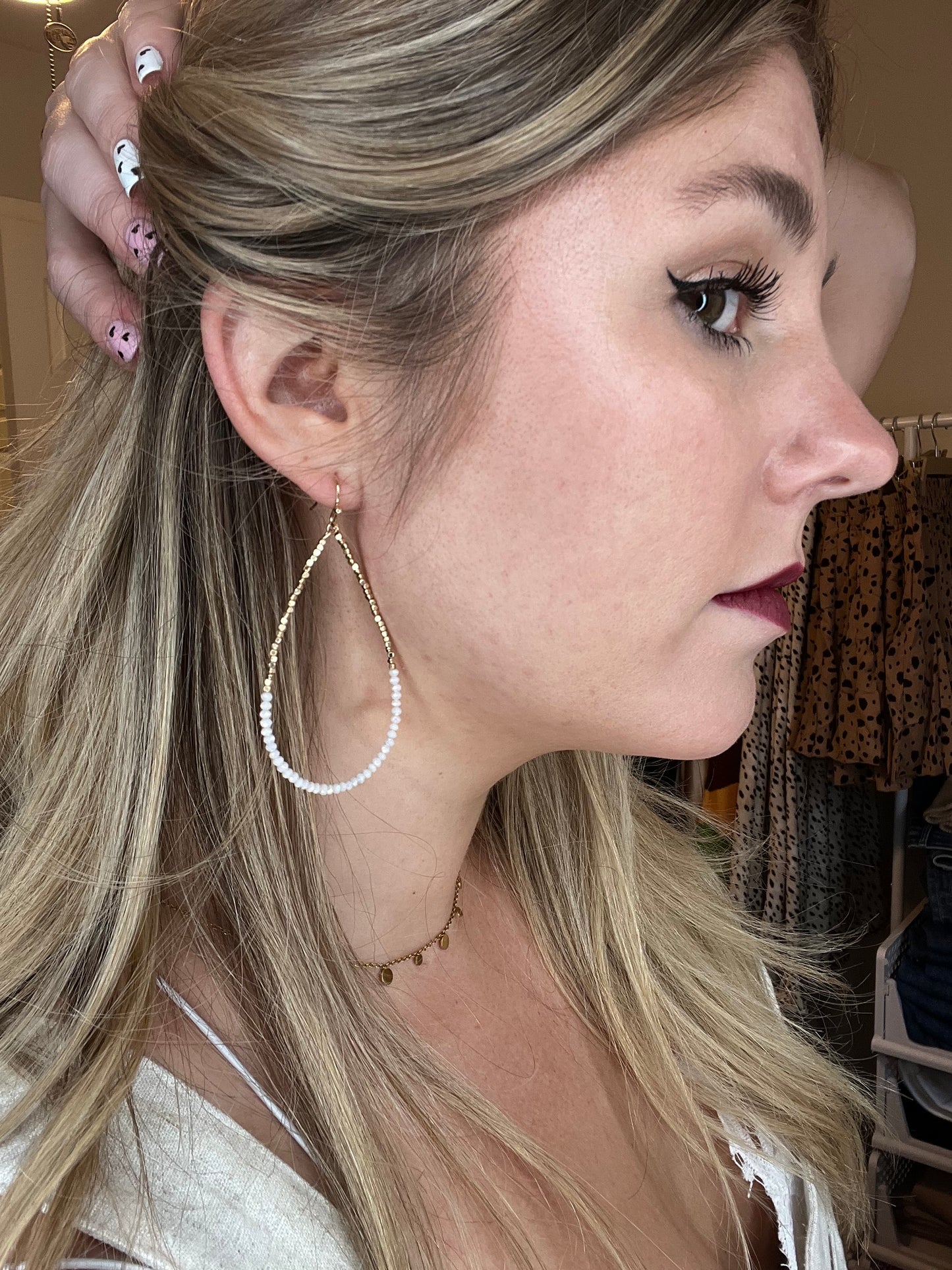 LucyBrook Boutique Raindrop Hoop Earrings
