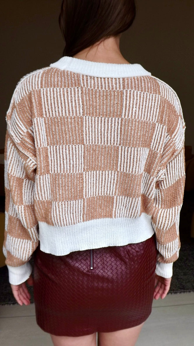 Checkerboard Sweater