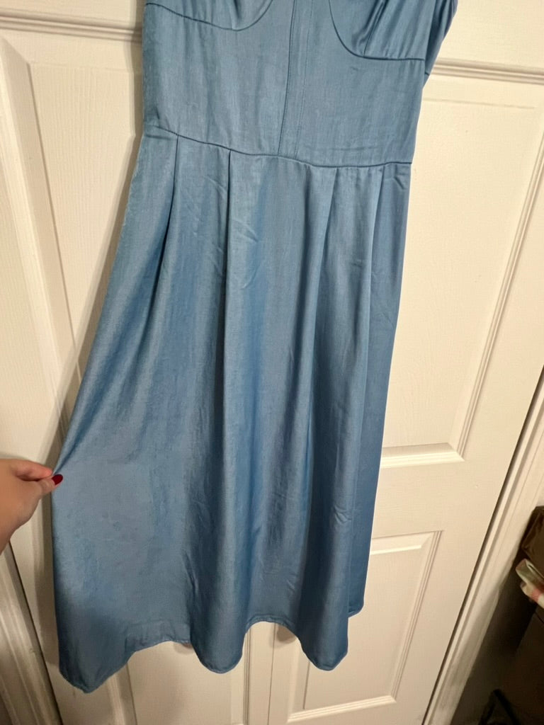 Brooke's Closet: Stretch Denim Midi Dress