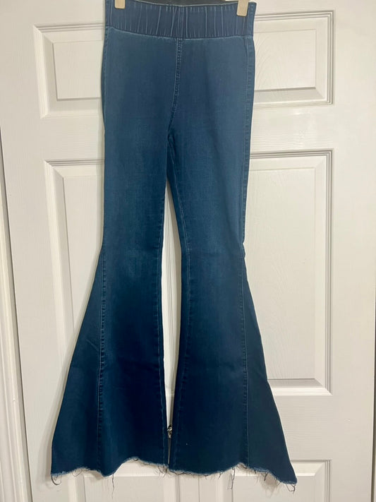 Brooke's Closet: High Waist Stretch Denim Bell Bottoms