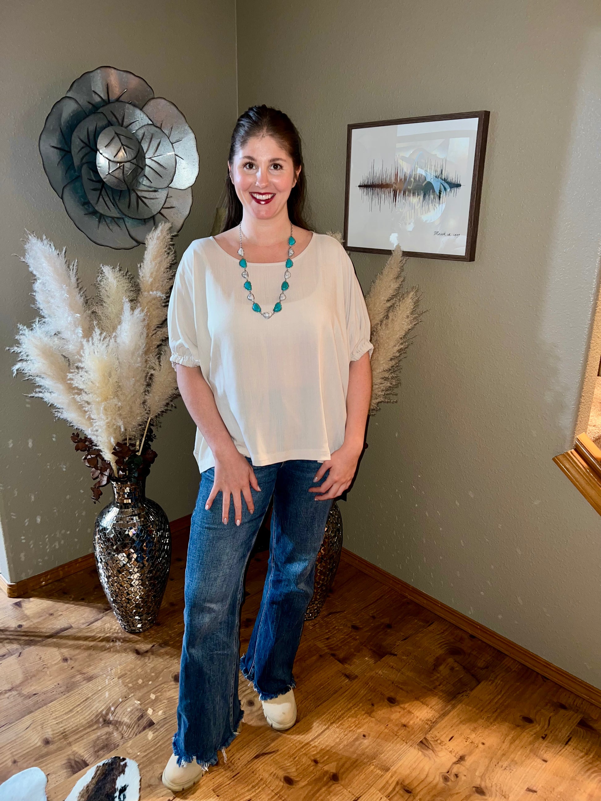 LucyBrook Boutique Flowy Fit Basic Tee