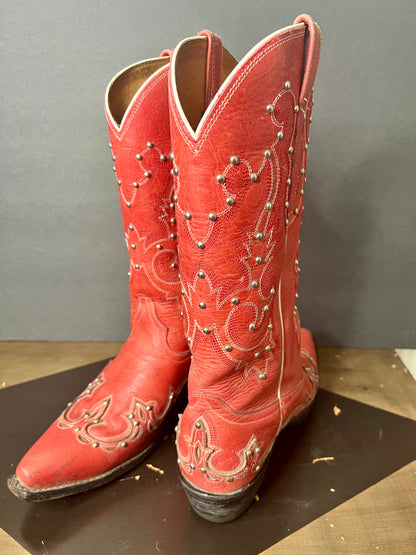 LucyBrook Boutique Brooke's Closet: Cherry Red Cowgirl Boots