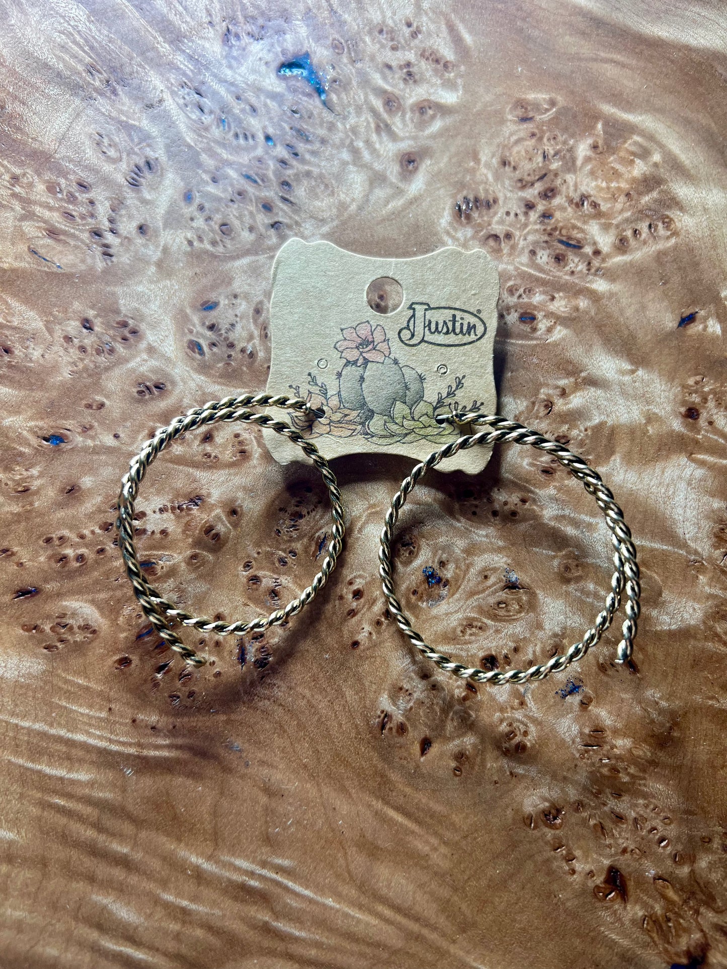 Justin Brand Gold Lasso Earring