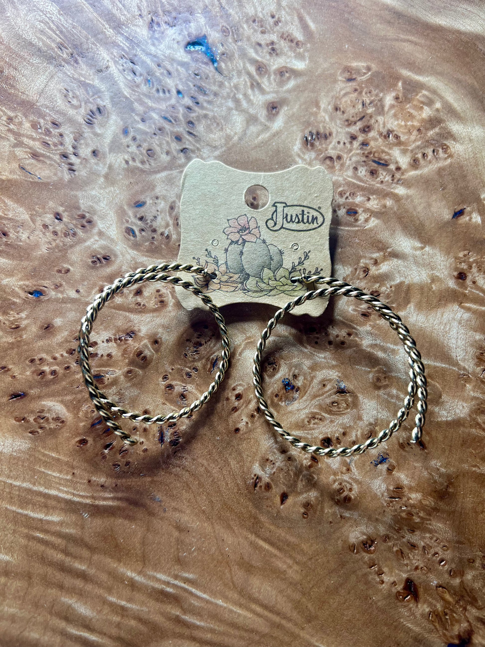 Justin Brand Gold Lasso Earring