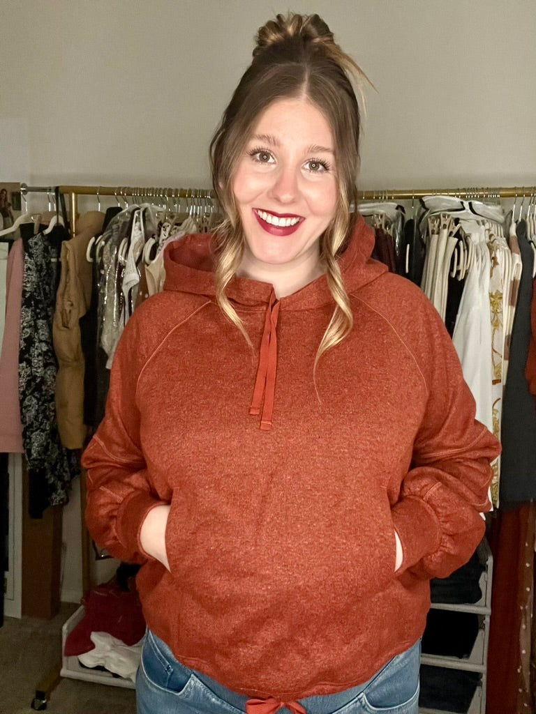 LucyBrook Boutique Brooke's Closet: Burnt Orange Hoodie