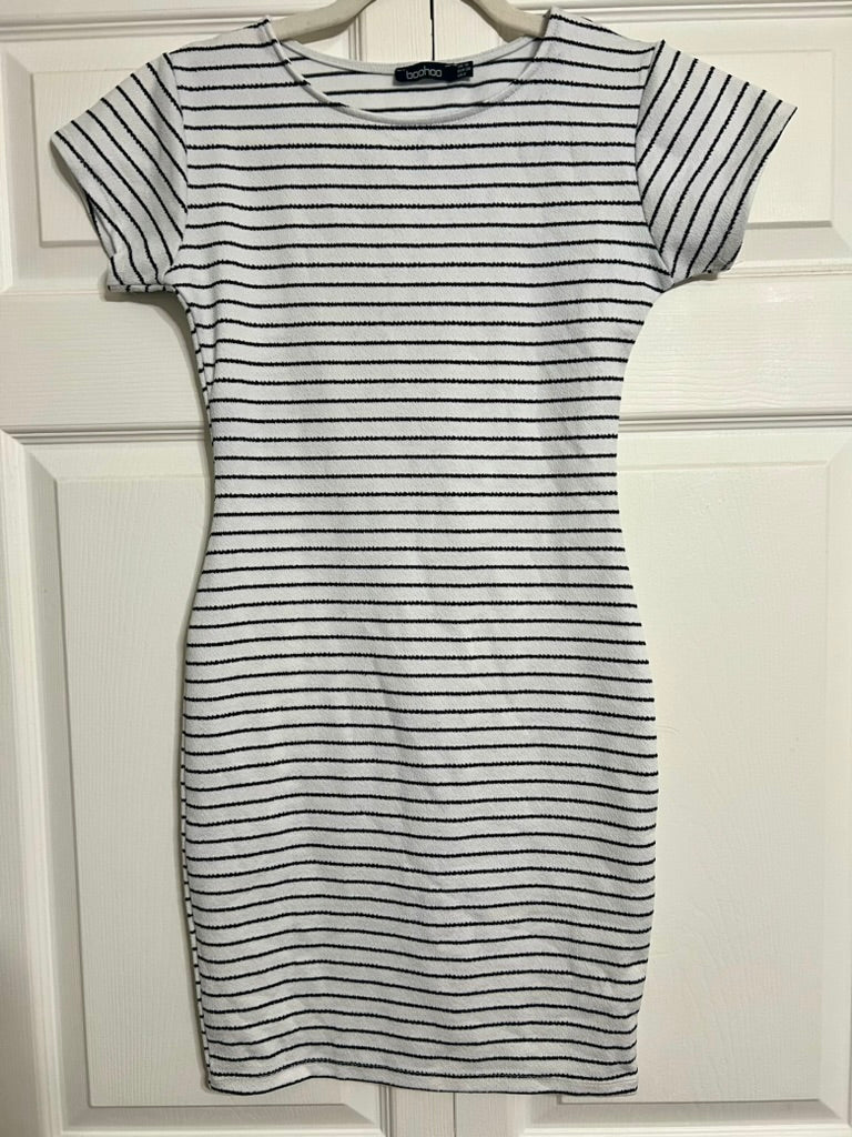 Brooke's Closet: Boohoo Striped Mini Dress