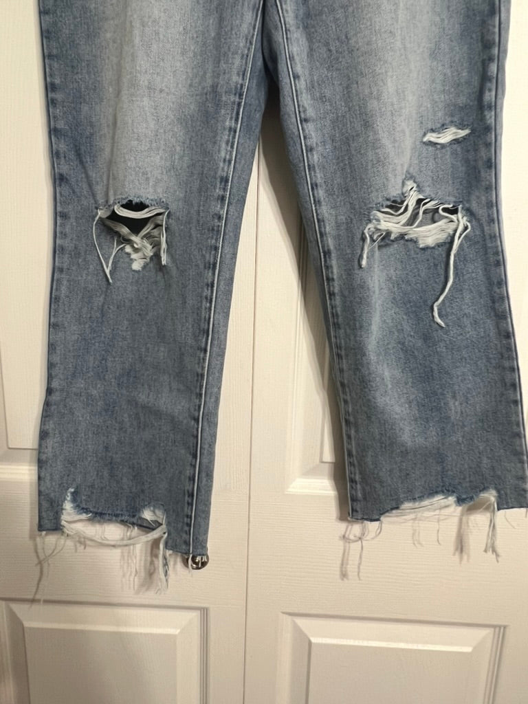 Brooke's Closet: Light Wash Crop Flare Jean