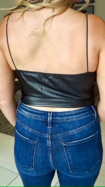 Leyla Vegan Leather Tank Top