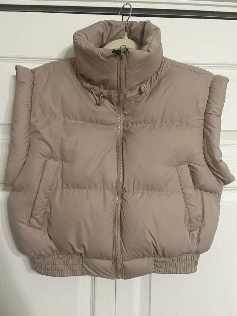 Brooke's Closet: Crop Puffer Vest