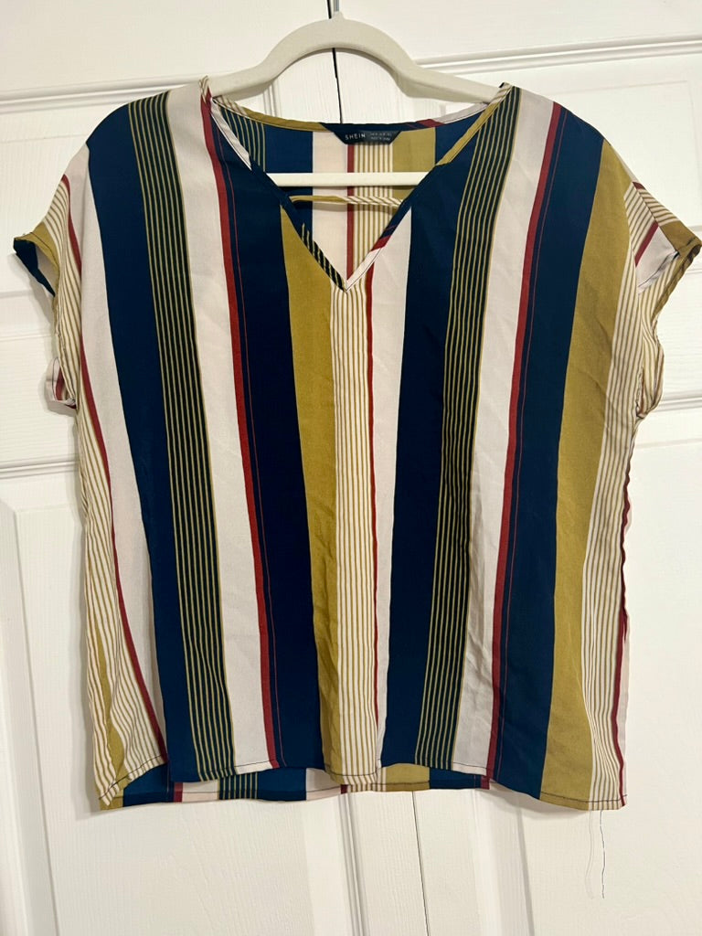 Brooke's Closet: SS Stripe Blouse