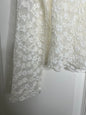 LucyBrook Boutique Brooke's Closet: Off White Sheer Floral Top