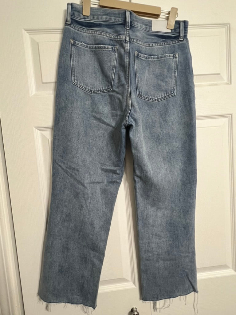 Brooke's Closet: Light Wash Crop Flare Jean