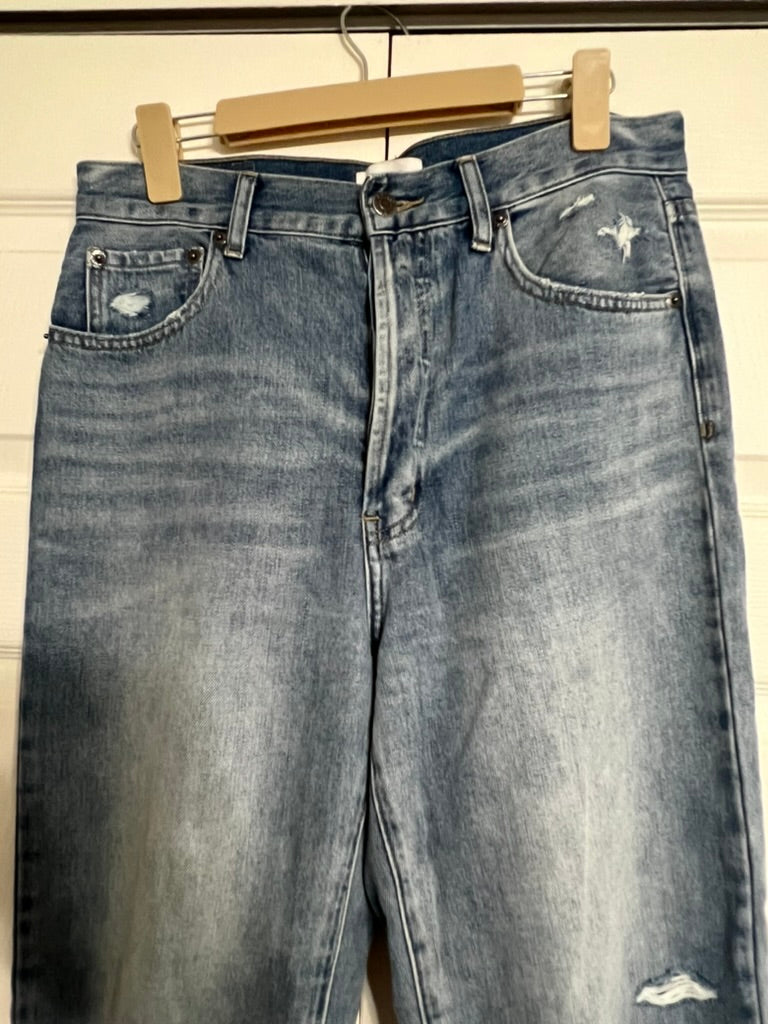 Brooke's Closet: Light Wash Crop Flare Jean