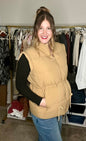 LucyBrook Boutique Brooke's Closet: Camel Puffer Vest