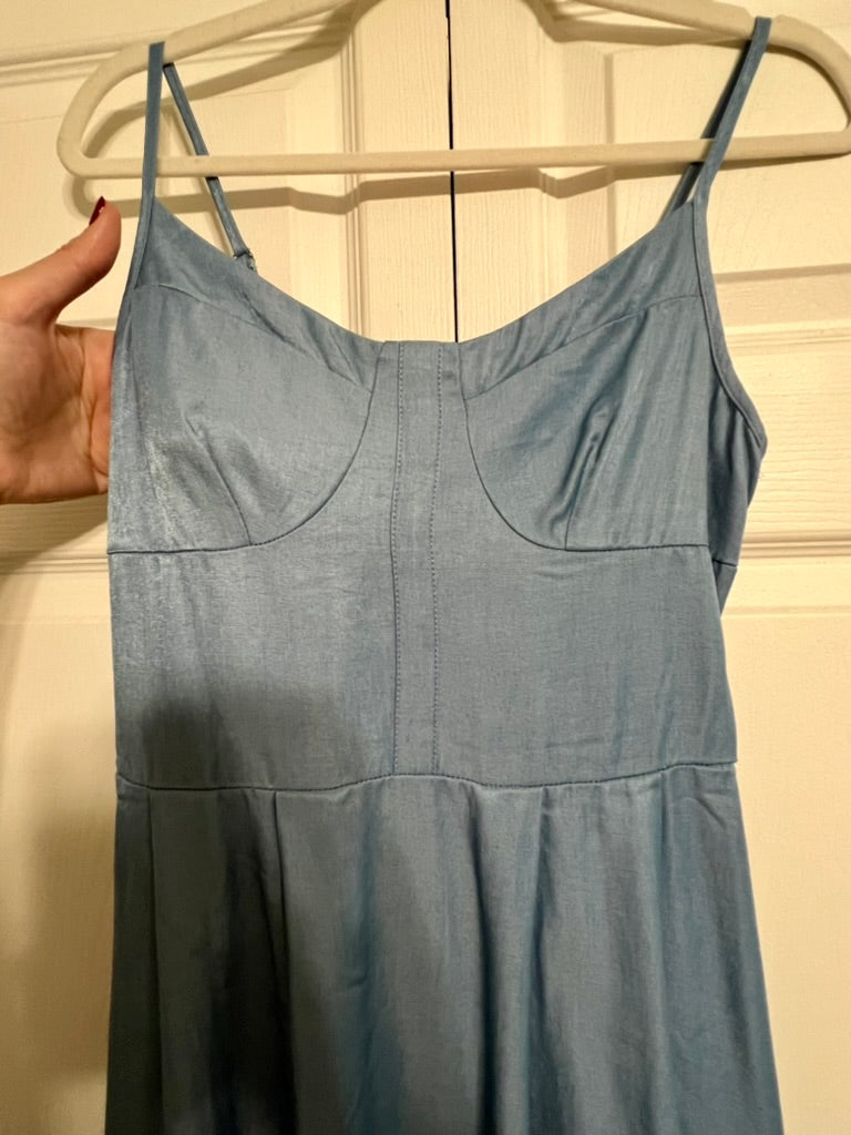 Brooke's Closet: Stretch Denim Midi Dress