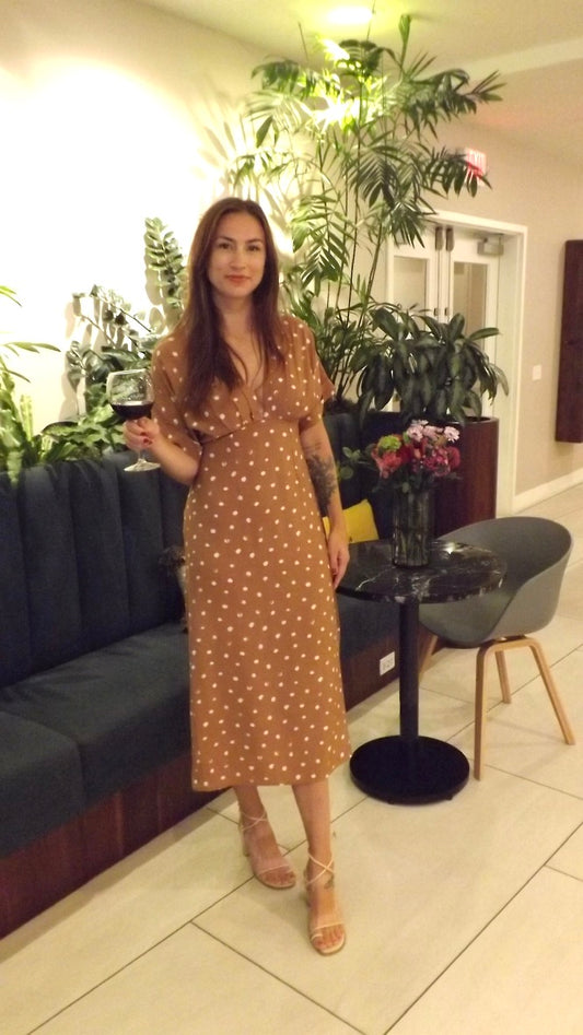 Polka Dot Midi Dress