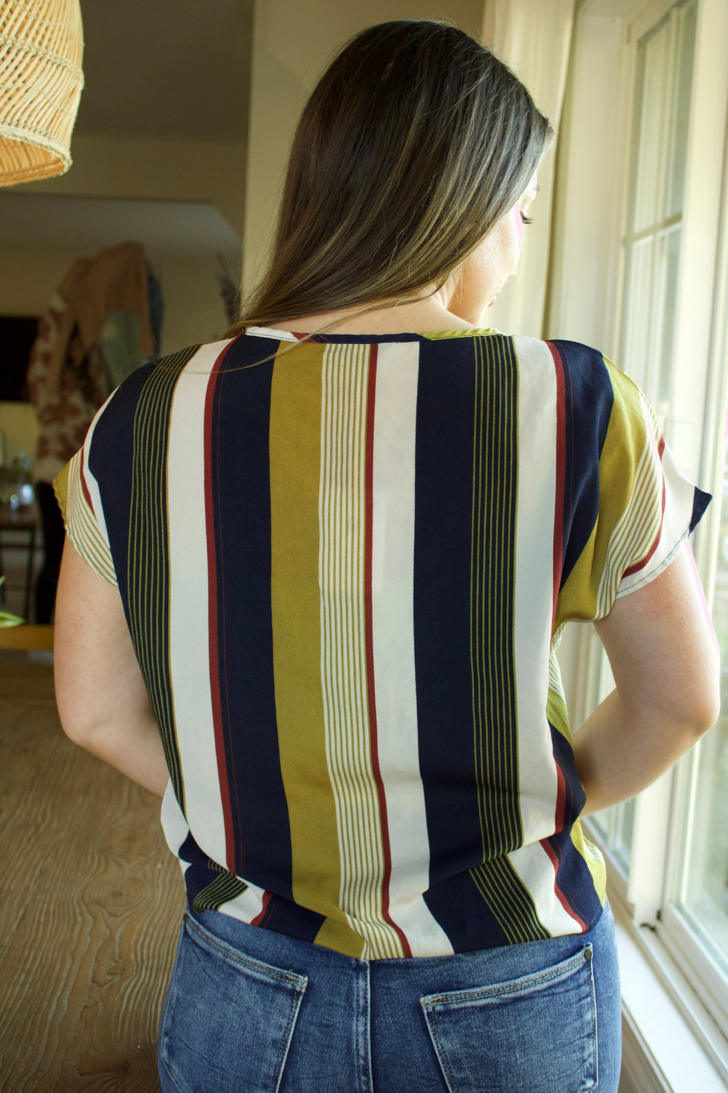 Brooke's Closet: SS Stripe Blouse