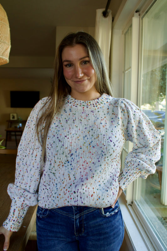 Colorful Dot Sweater