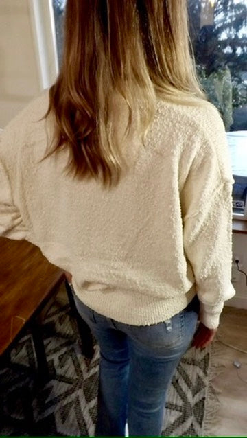 LucyBrook Boutique Cozy Cream Cardigan