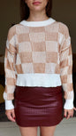 LucyBrook Boutique Checkerboard Sweater