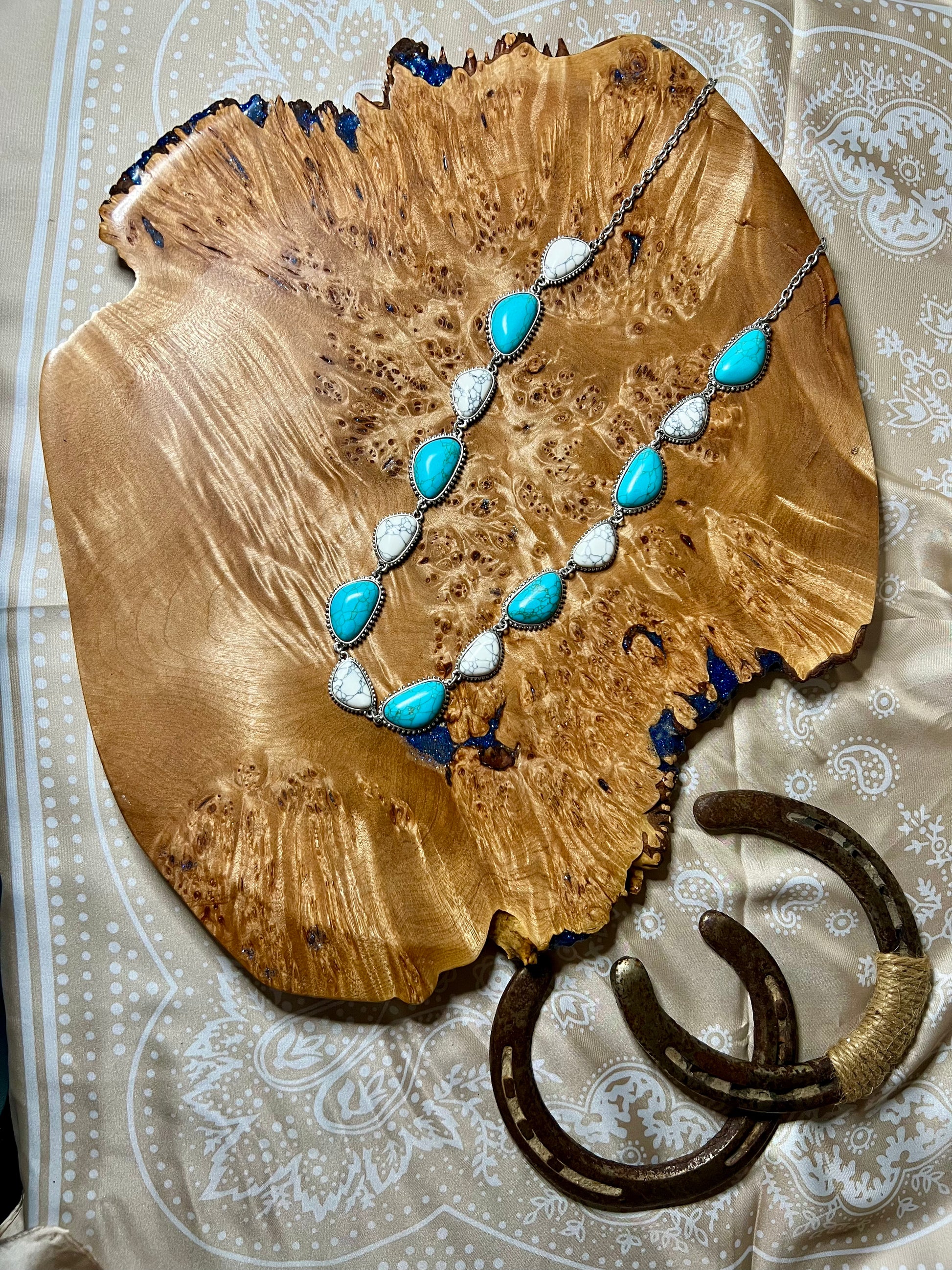 Justin Brand Turquoise Necklace