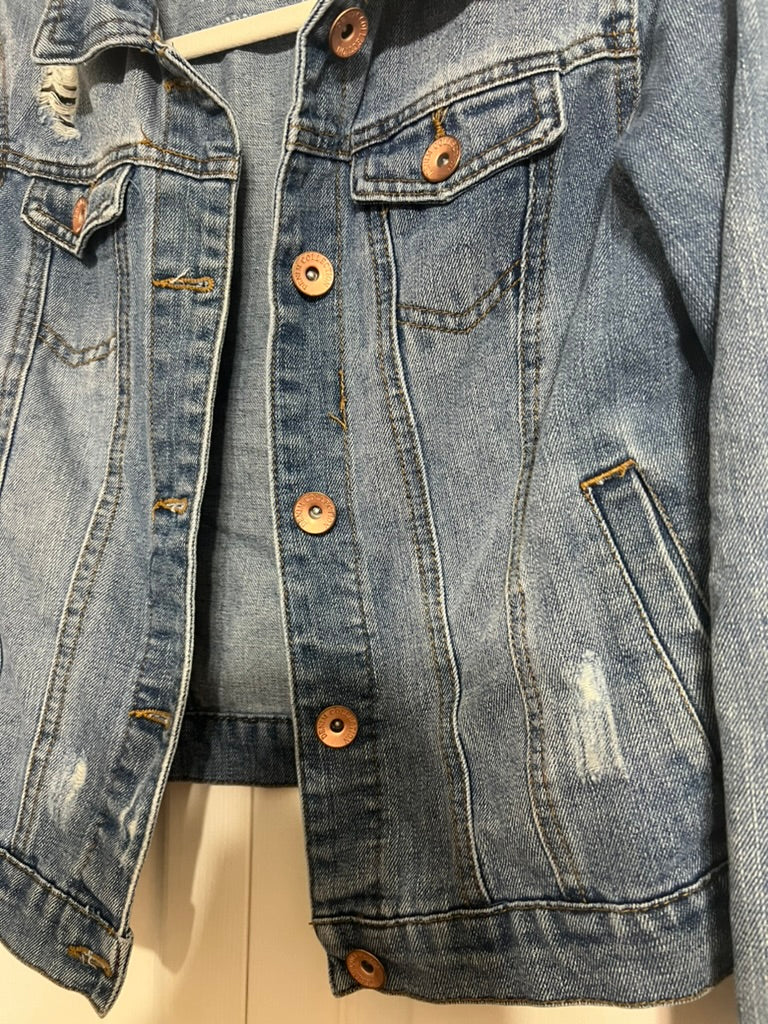 Brooke's Closet: Distressed Denim Jacket