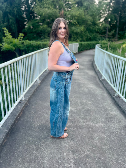 LucyBrook Boutique Barrel Jean Overalls