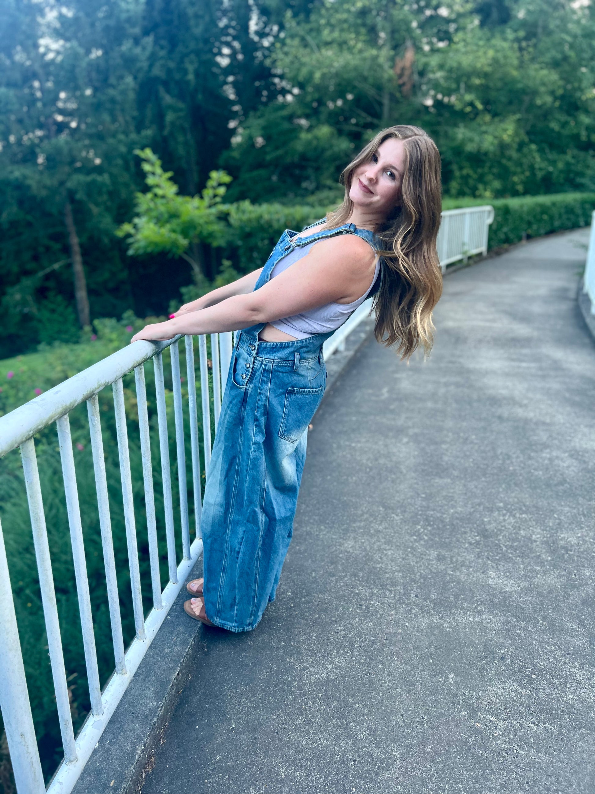 LucyBrook Boutique Barrel Jean Overalls