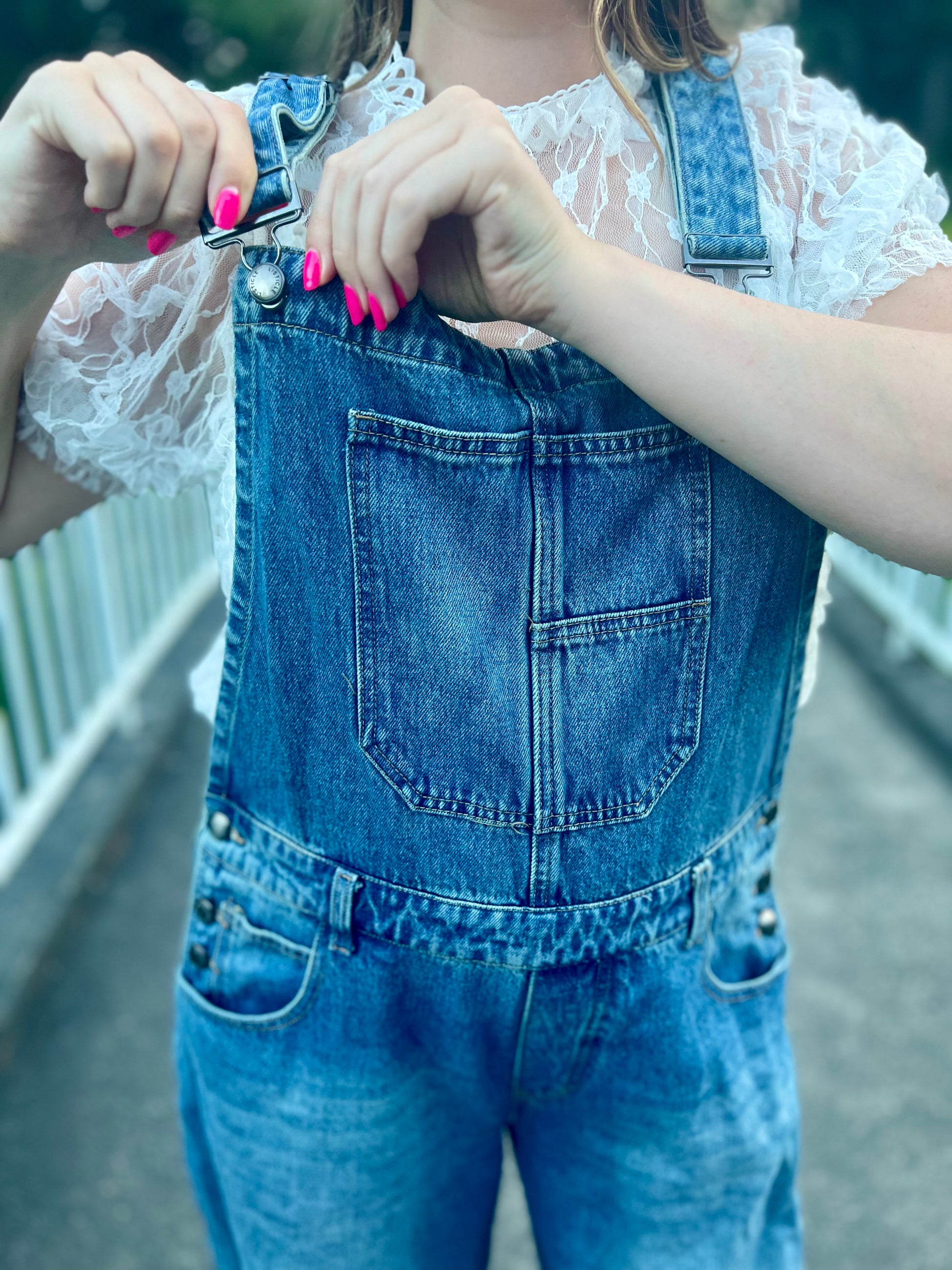 LucyBrook Boutique Barrel Jean Overalls