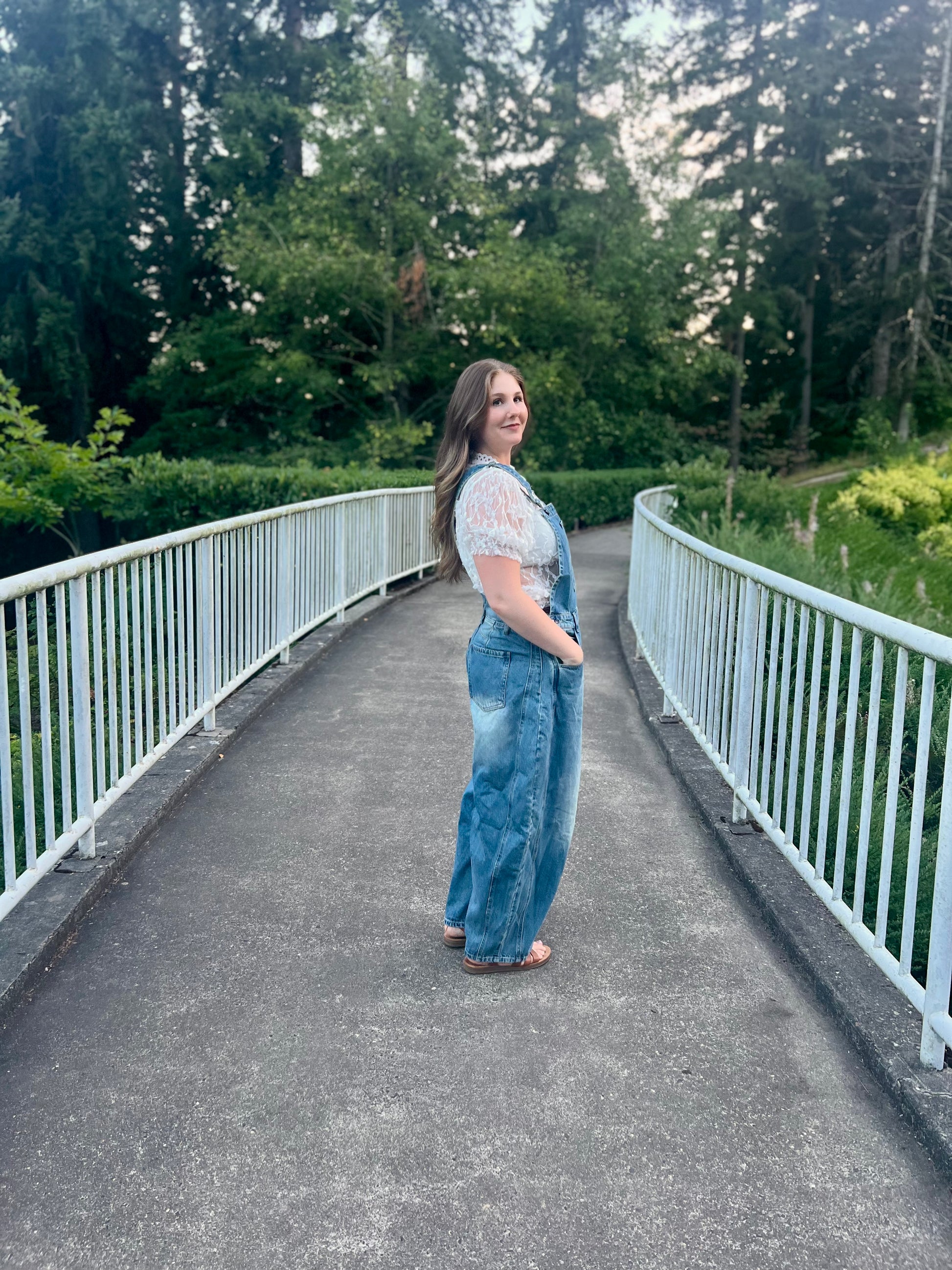 LucyBrook Boutique Barrel Jean Overalls