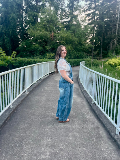 LucyBrook Boutique Barrel Jean Overalls