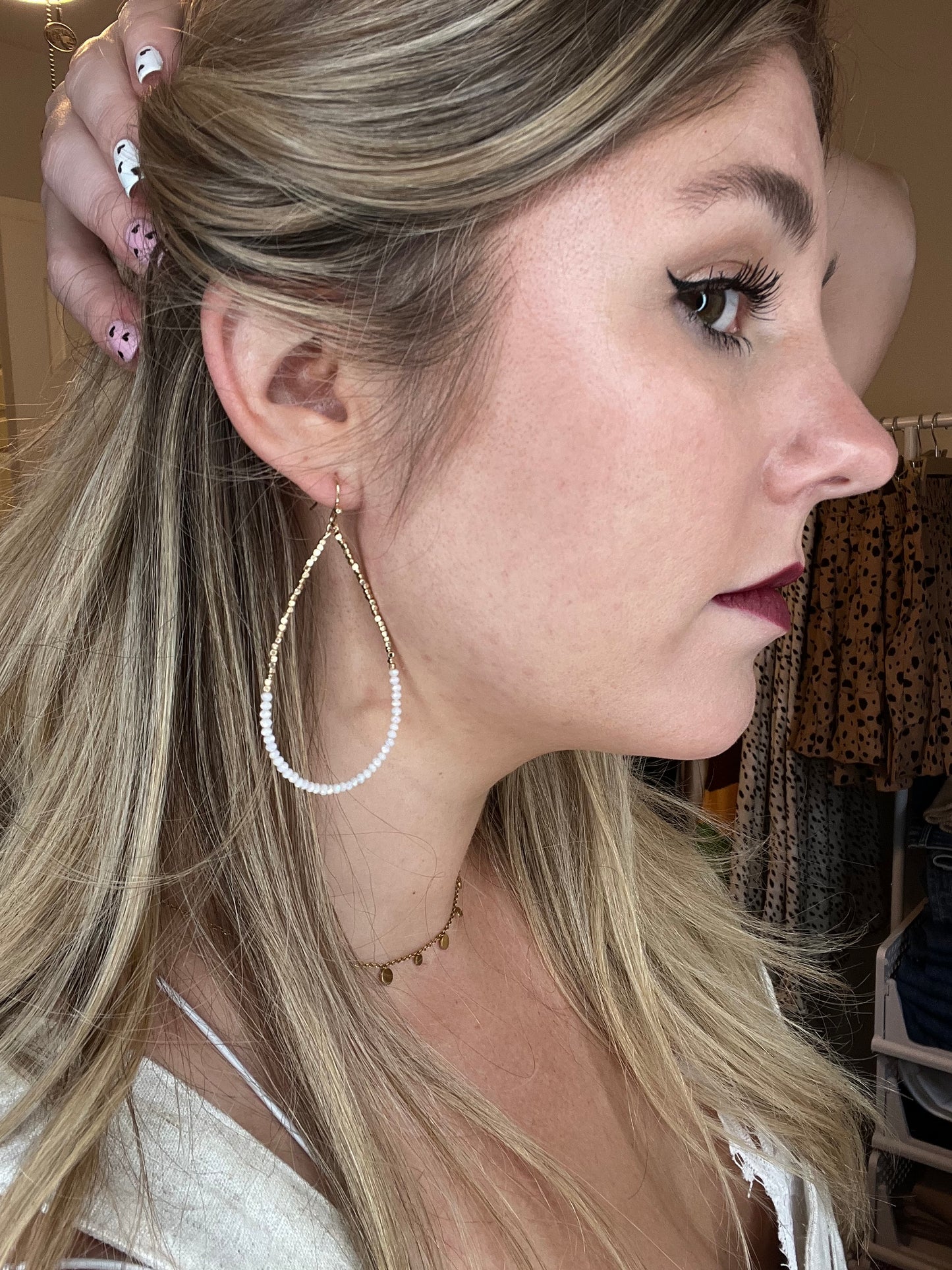 Raindrop Hoop Earrings