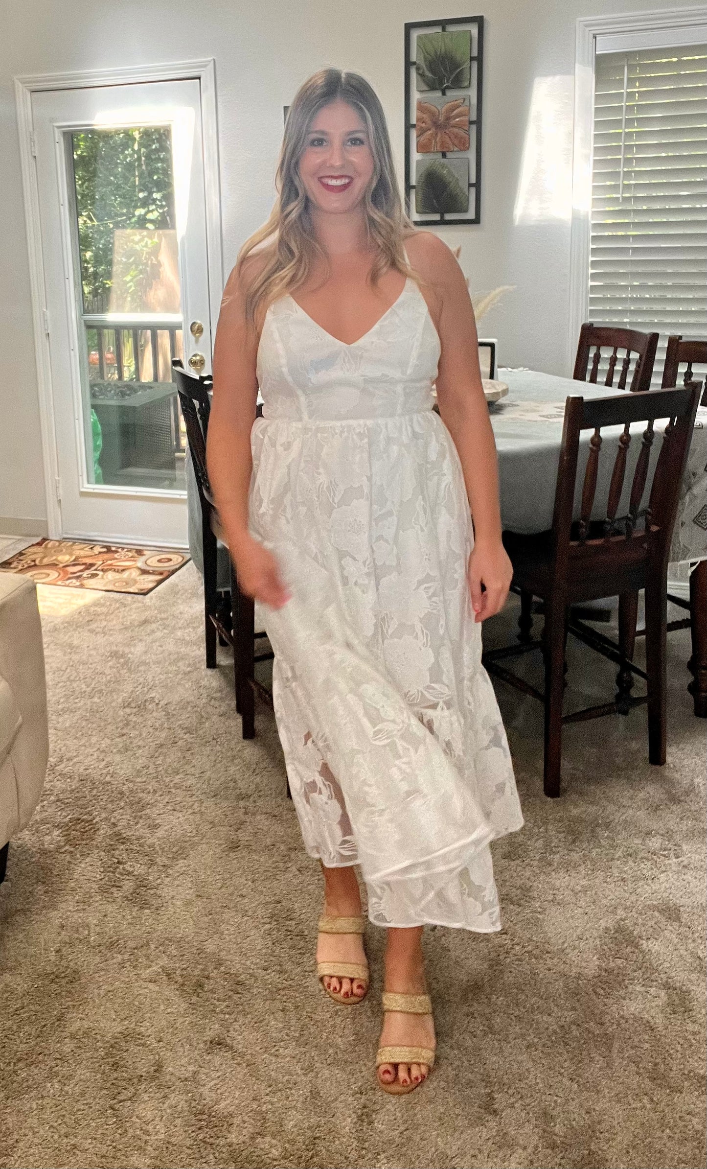 Brooke's Closet: Lulus White Maxi Dress