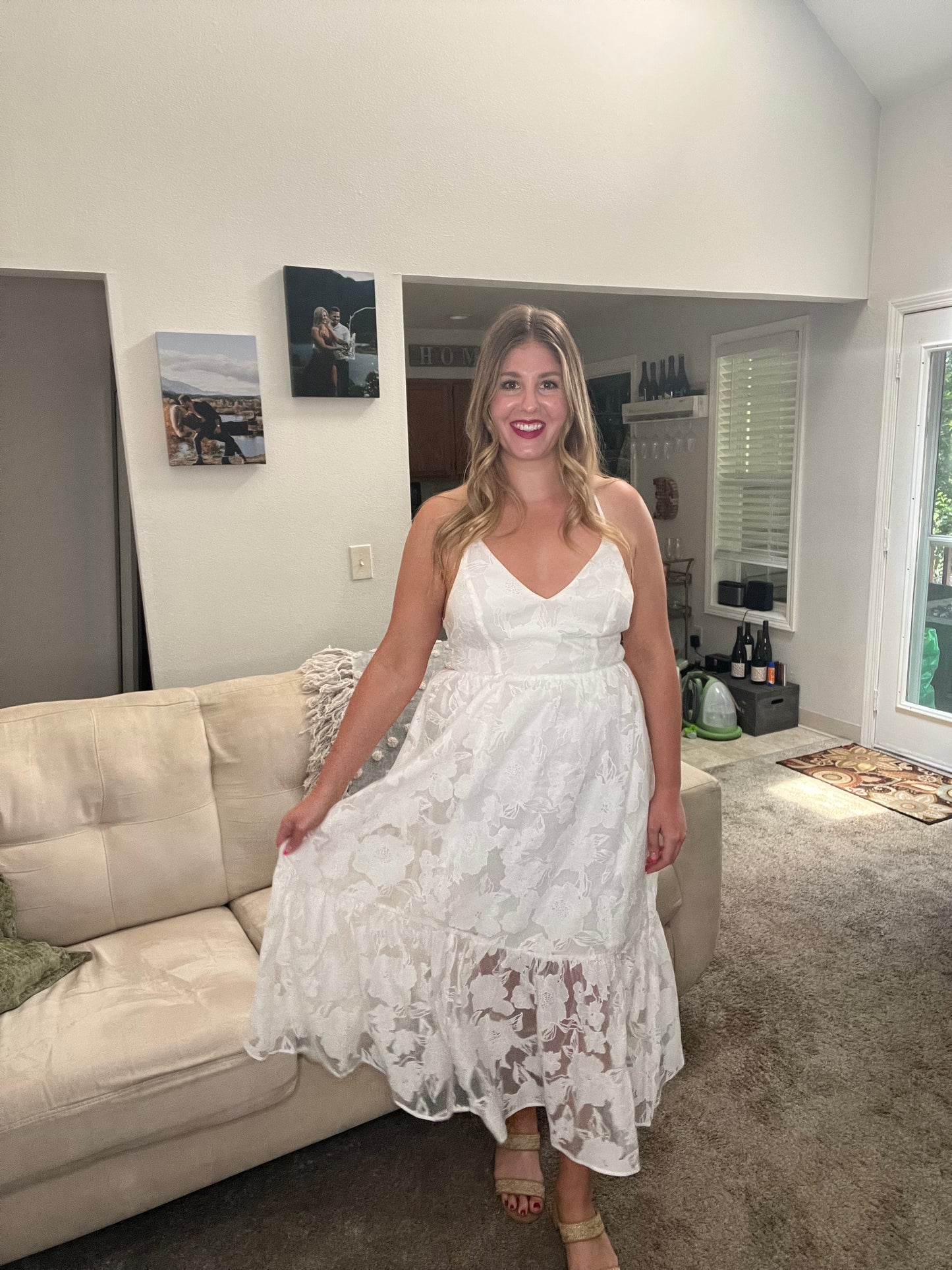 Brooke's Closet: Lulus White Maxi Dress