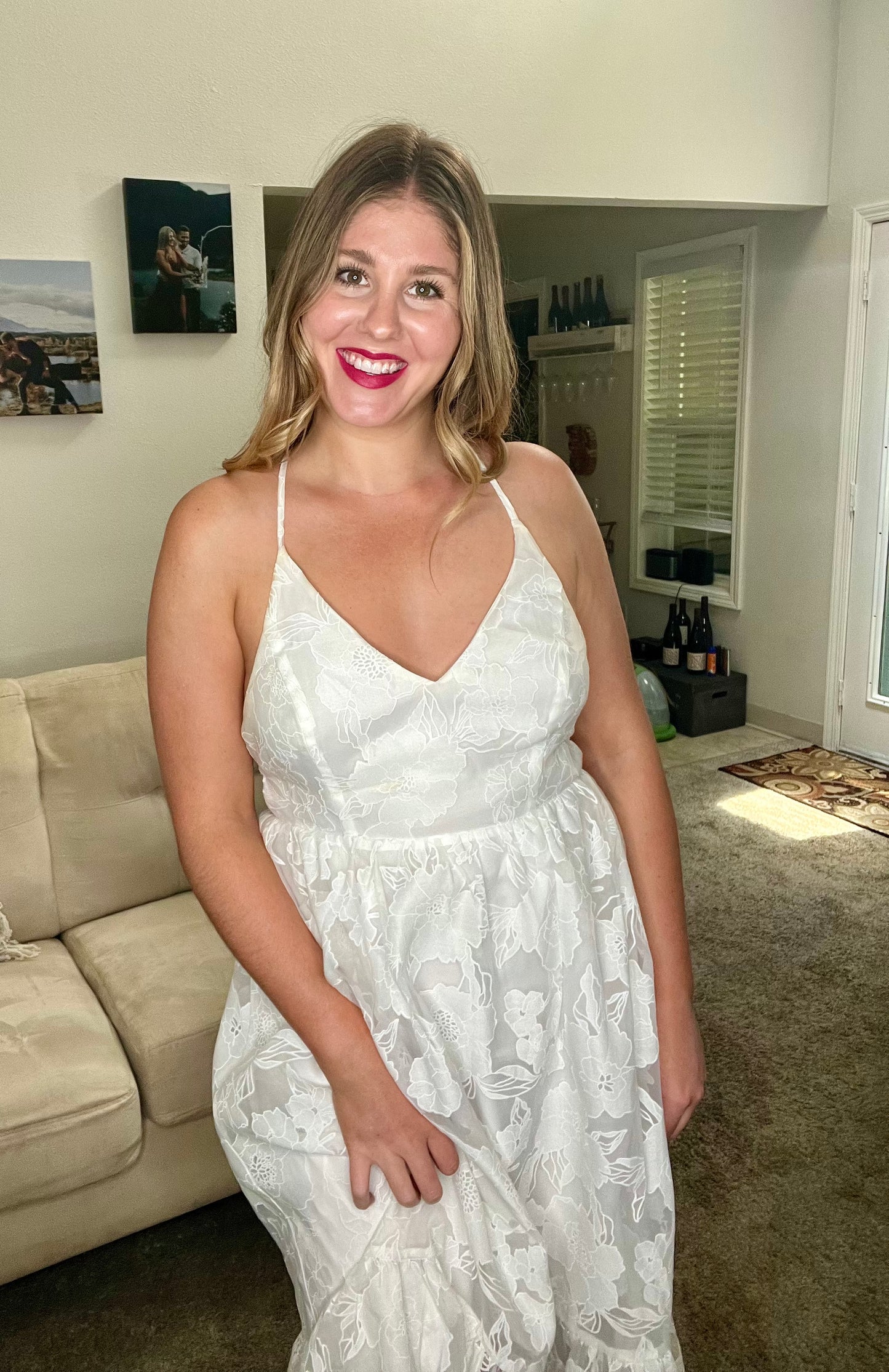 Brooke's Closet: Lulus White Maxi Dress