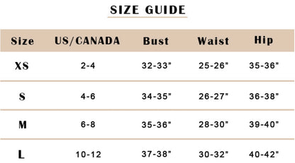 LucyBrook Boutique Metallic Cuffed SS Top Size Chart