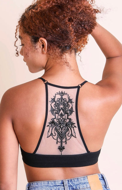 LucyBrook Boutique Tattoo Racerback Bralette