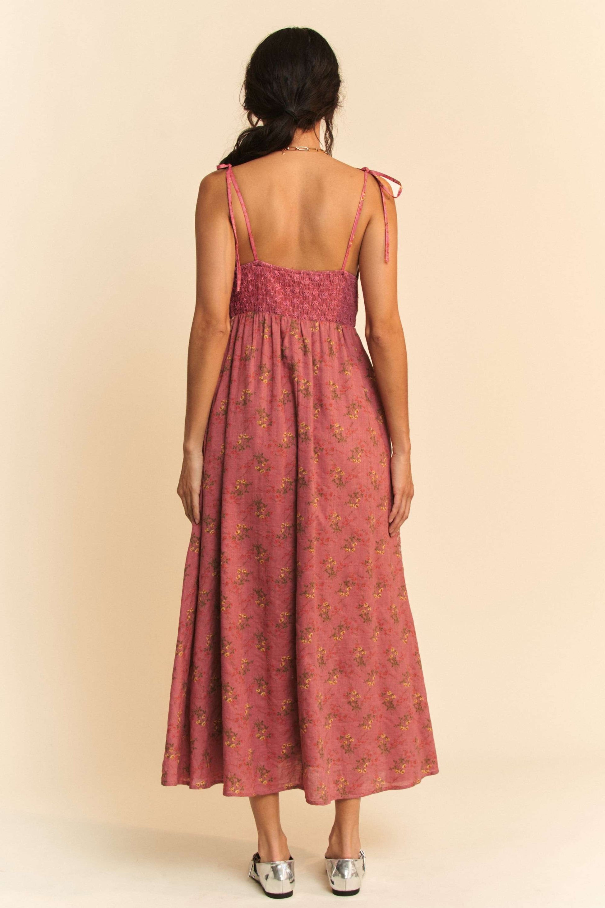 Floral Lace Patchwork Maxi Dress LucyBrook Floral Lace Patchwork Maxi Dress LucyBrook