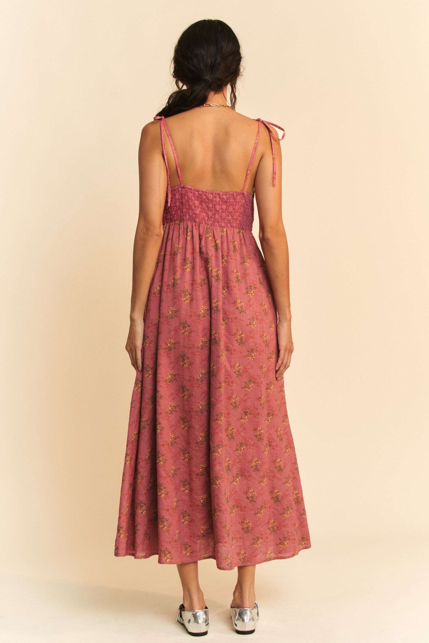 LucyBrook Boutique Floral Lace Patchwork Maxi Dress