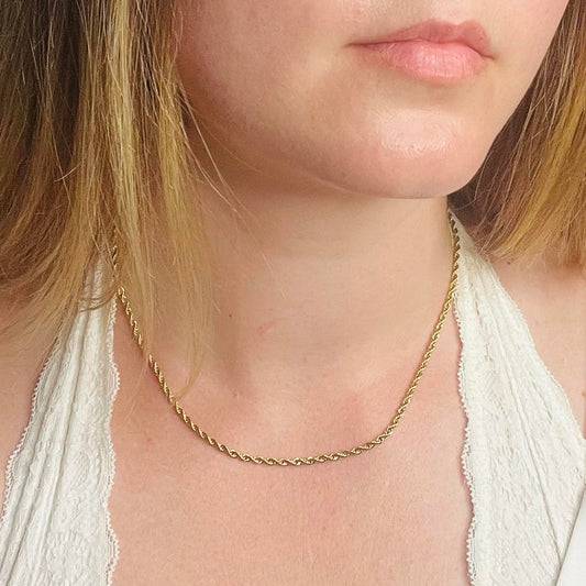 Twisted Gold Plated Necklace